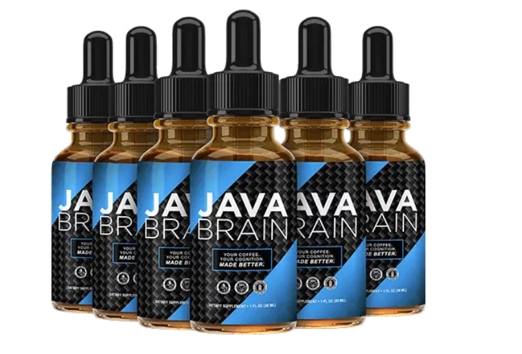 Person adding Java Brain supplement to their morning coffee