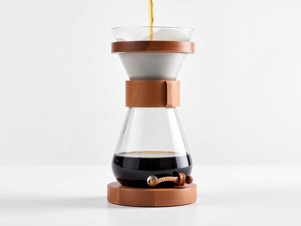 Chemex Classic 6-Cup Coffee Maker with wooden collar and leather tie Chemex Classic 6-Cup Coffee Maker with wooden collar and leather tie