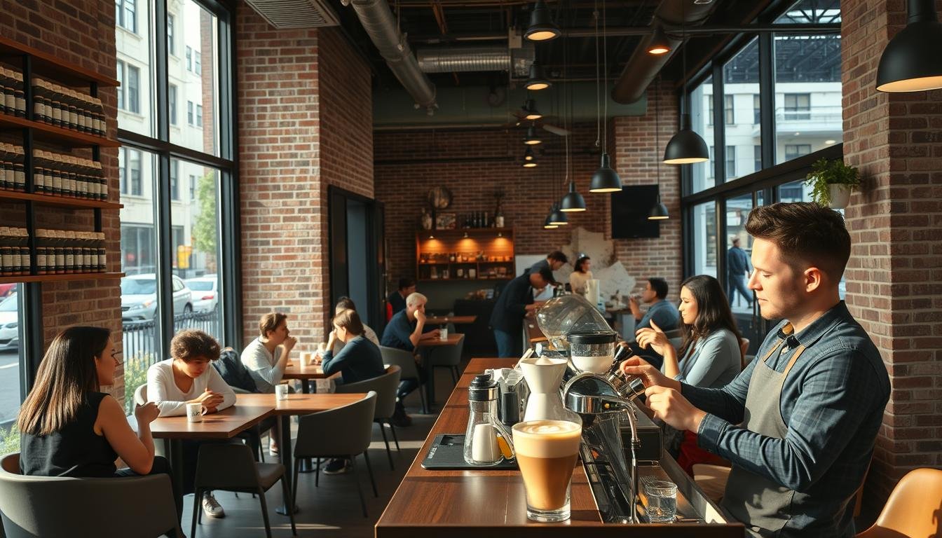 Coffee Culture and include people from differenr background and race