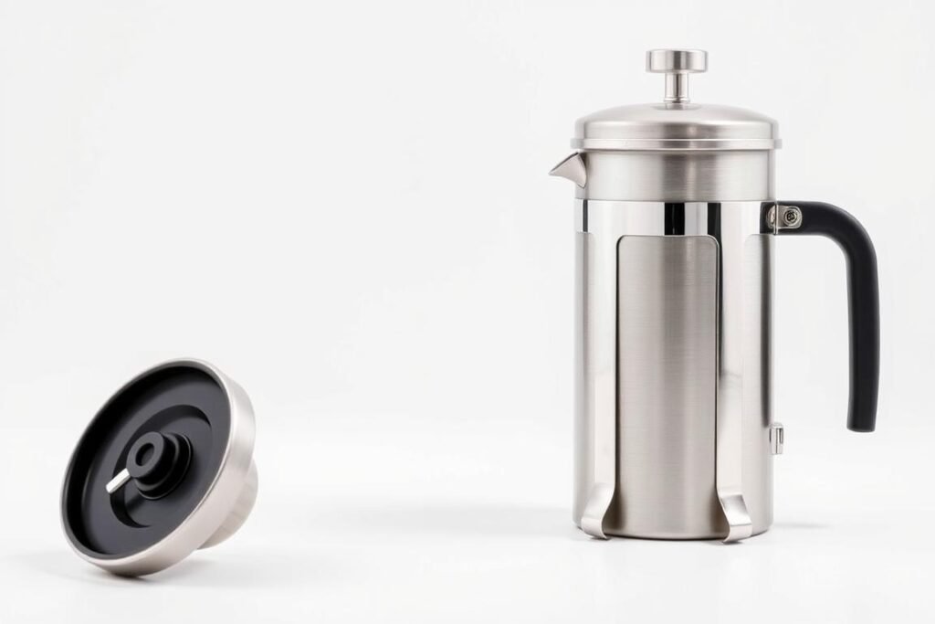 Espro P7 Stainless Steel French Press with double-wall insulation and patented double filter system Espro P7 Stainless Steel French Press with double-wall insulation and patented double filter system
