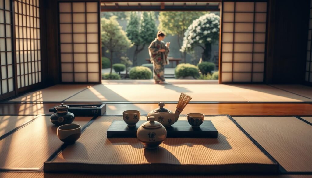 Japanese Tea Ceremony Preparation