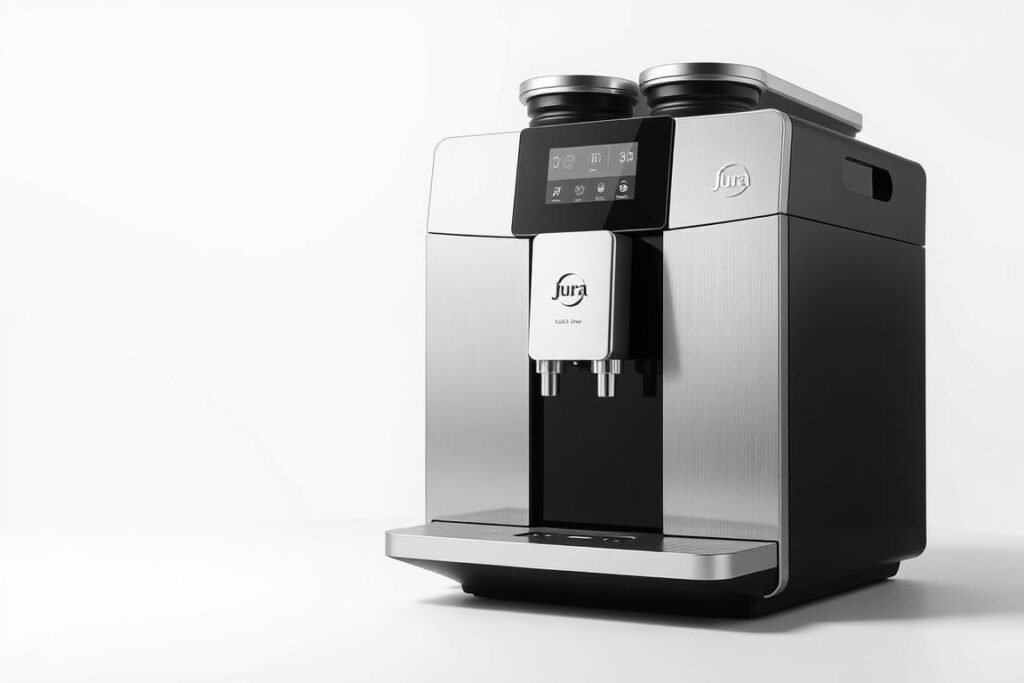 Jura J10 automatic coffee machine with cold brew capability and touchscreen interface Jura J10 automatic coffee machine with cold brew capability and touchscreen interface