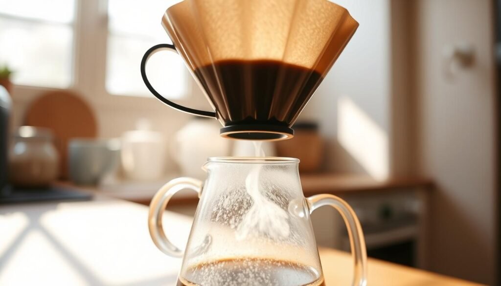 pour-over coffee brewing time