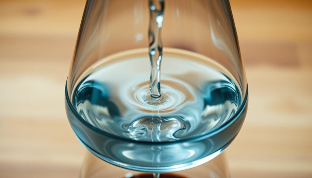 pouring water