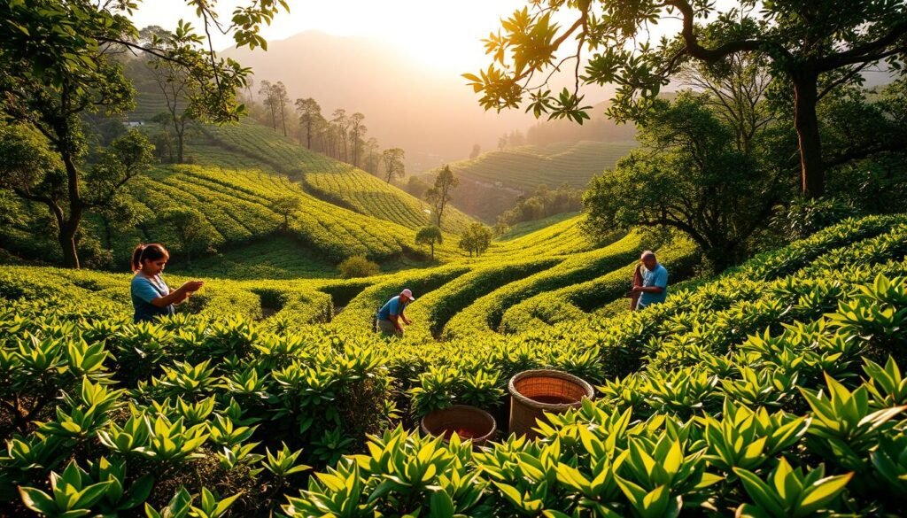 Tea Harvesting Process