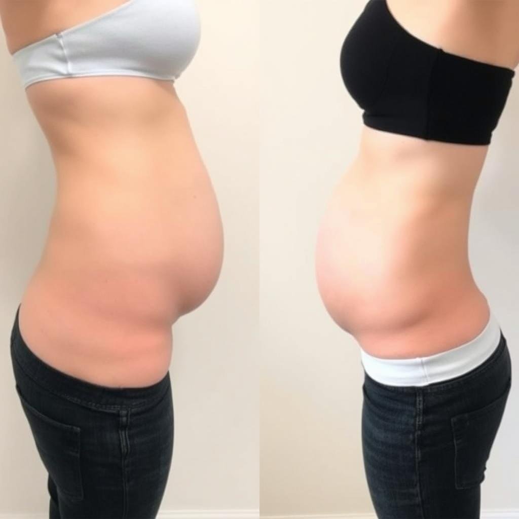 Before and after body transformation showing tea that burns fat results Before and after body transformation showing tea that burns fat results