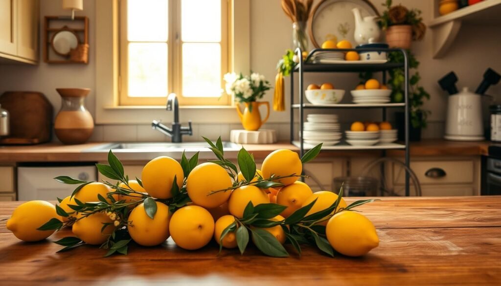 Decorating with lemons