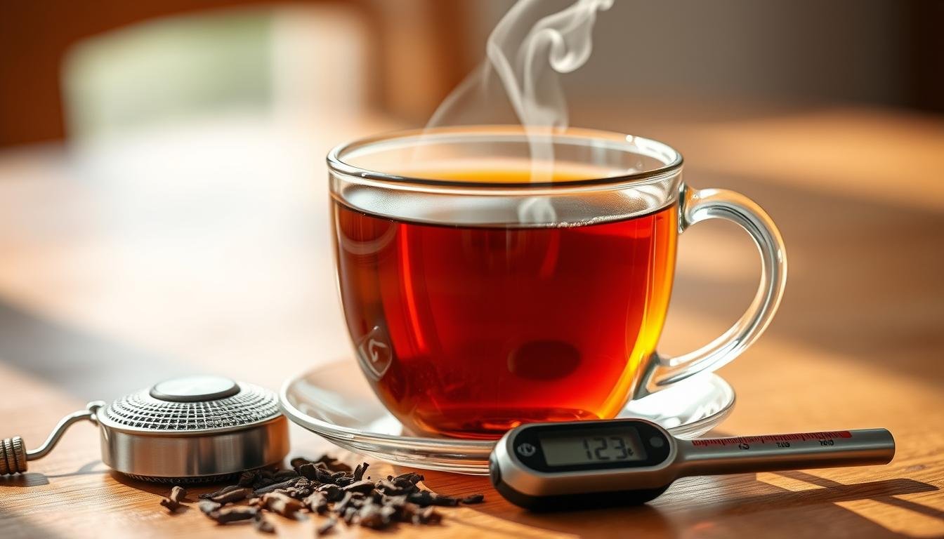 How much caffeine is in a typical cup of tea?