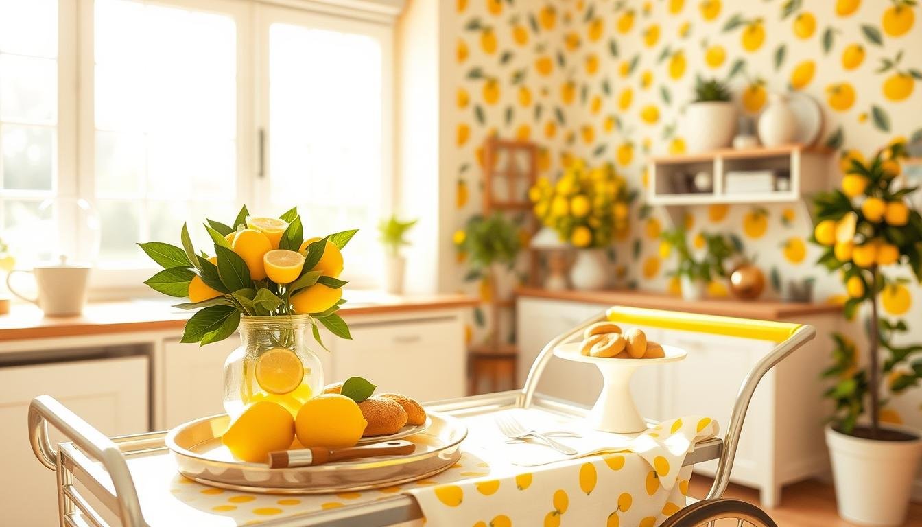 Lemon-Themed Tea Cart Decor Ideas You’ll Love for Your Home
