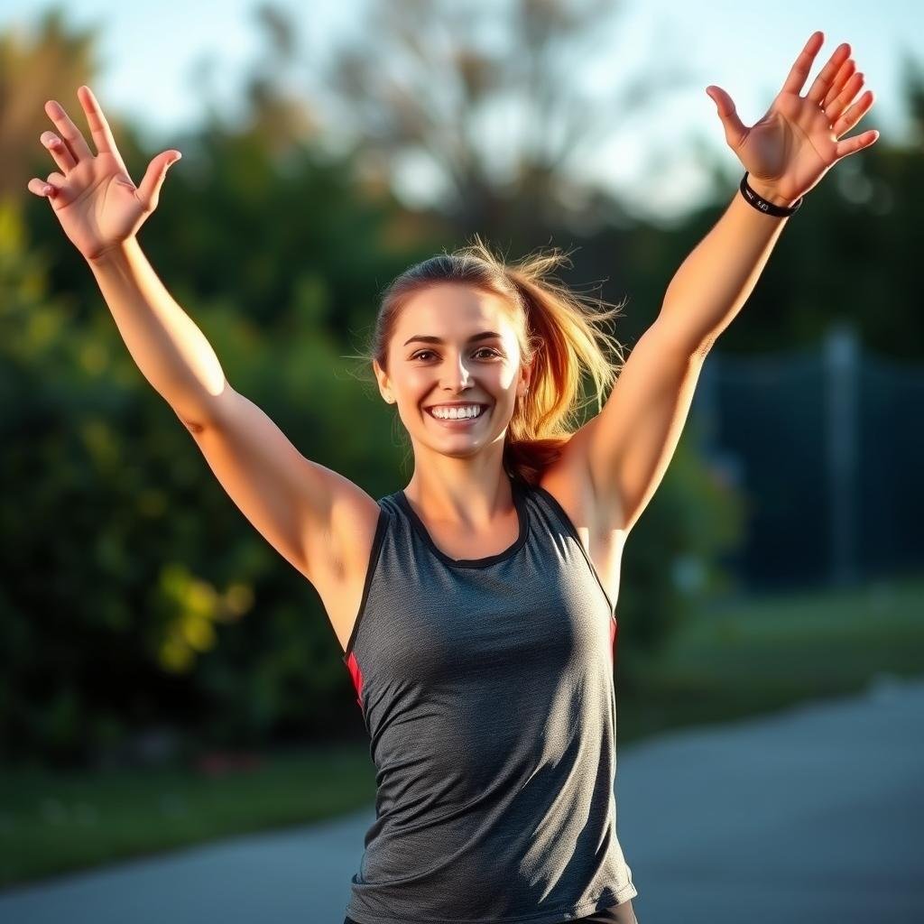 Person with increased energy from tea that burns fat Person with increased energy from tea that burns fat