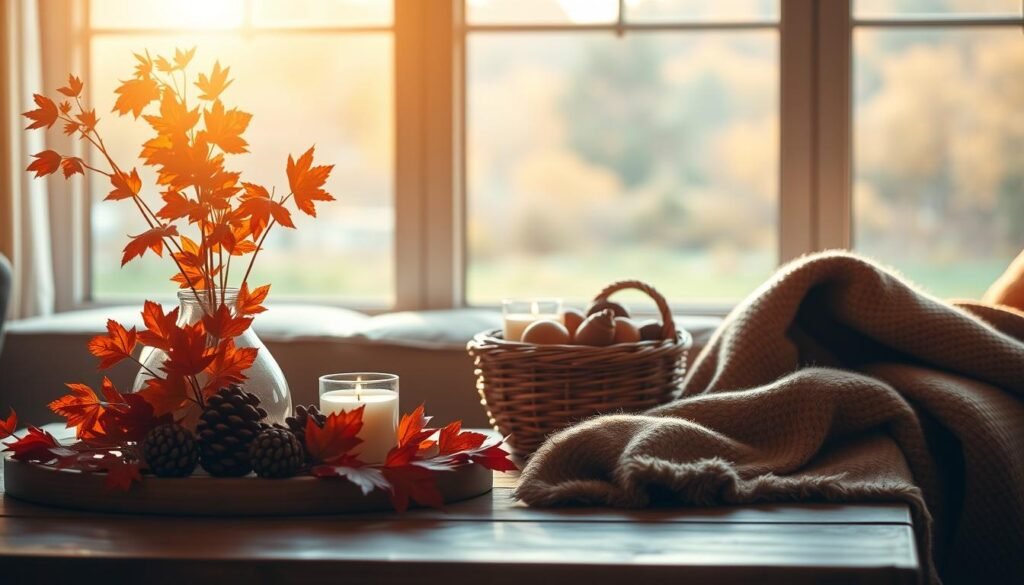 autumn coffee table decor