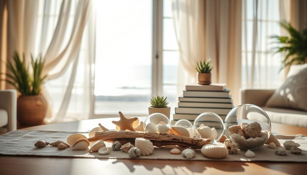 coastal coffee table decor ideas