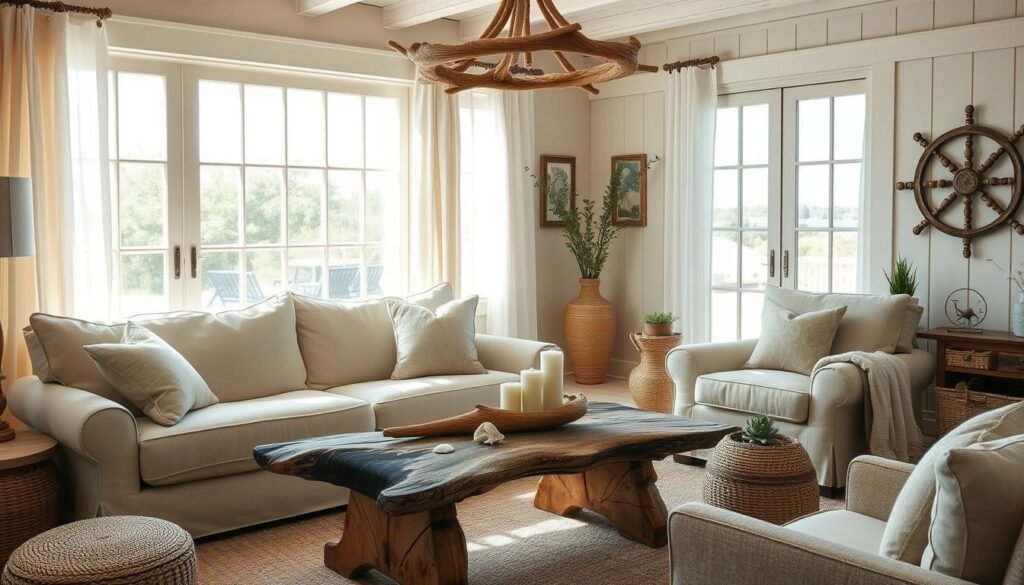 coastal living room decor