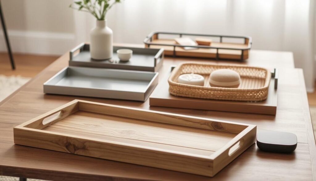 coffee table decor tray options