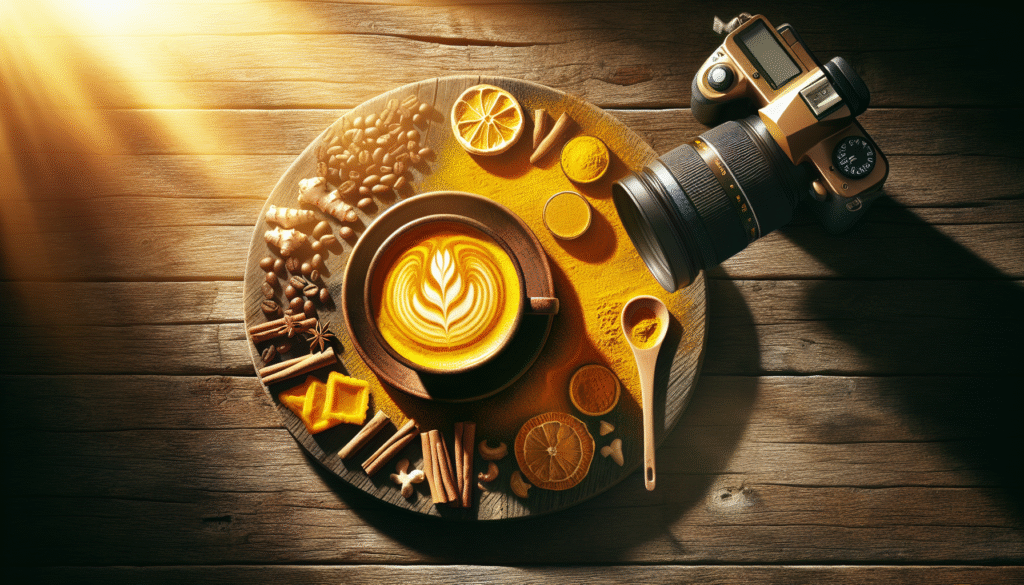 Golden Latte: Exploring Sunlit Photography and Flavorful Coffee Creations