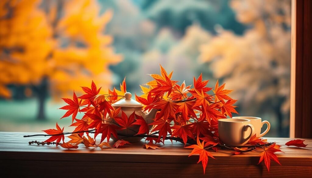 Autumn tea decor