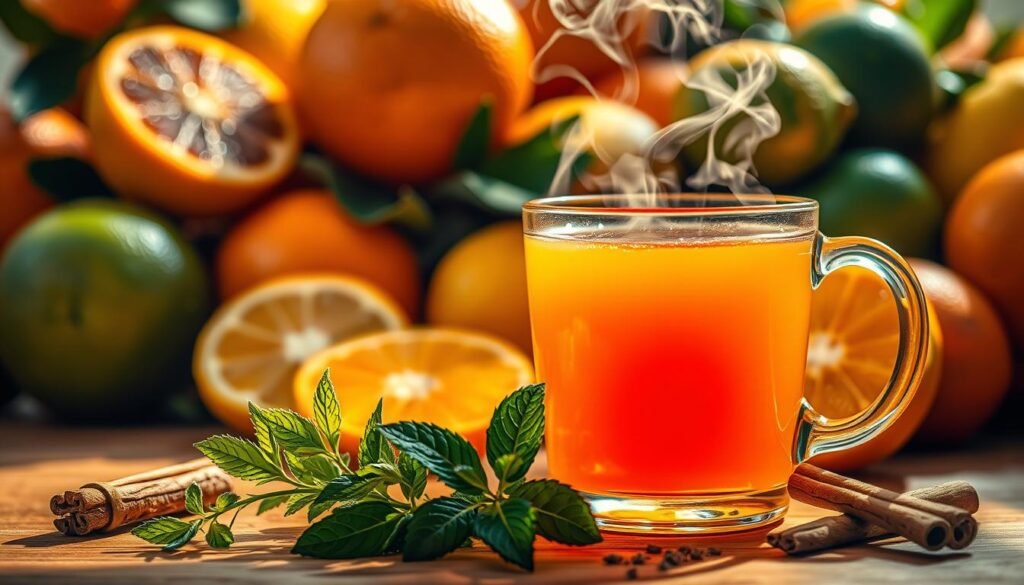 Citrus-infused tea benefits