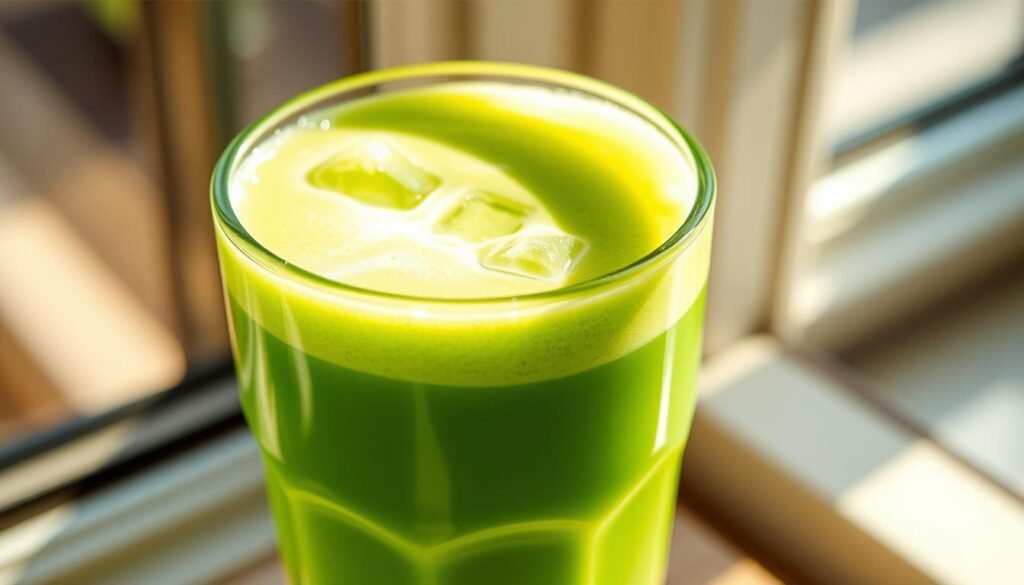 Iced Matcha Green Tea Latte