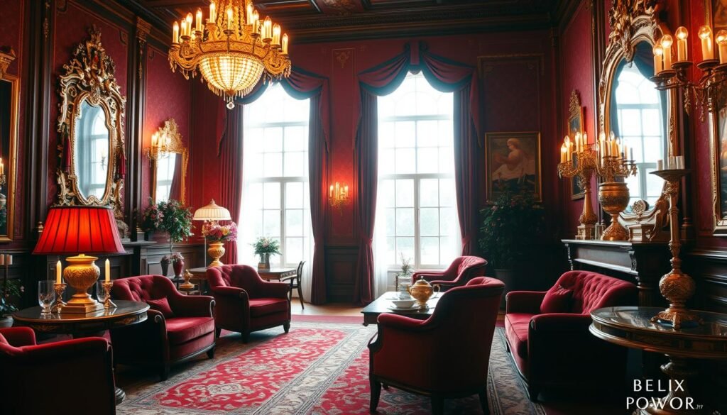 Red and Gold Interior Design Ideas