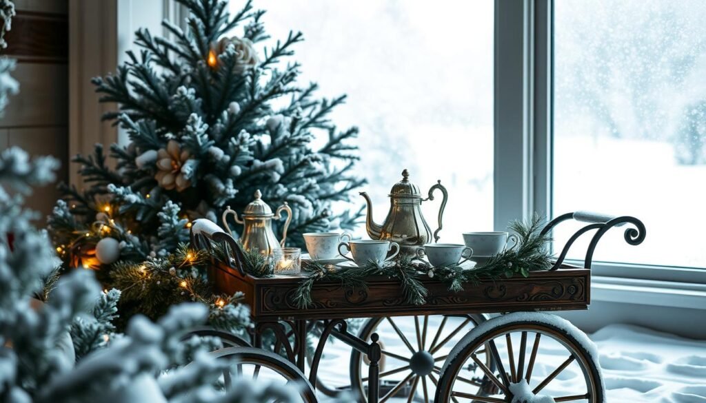 Winter Tea Cart Inspiration