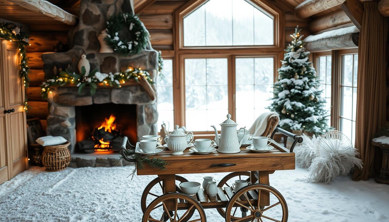 Winter Wonderland Tea Cart Styling Ideas You’ll Love for Your Home