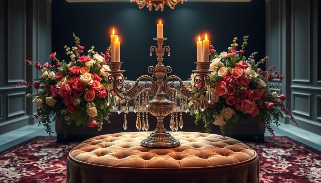 glamorous coffee table centerpieces