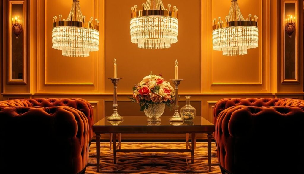 glamorous coffee table lighting