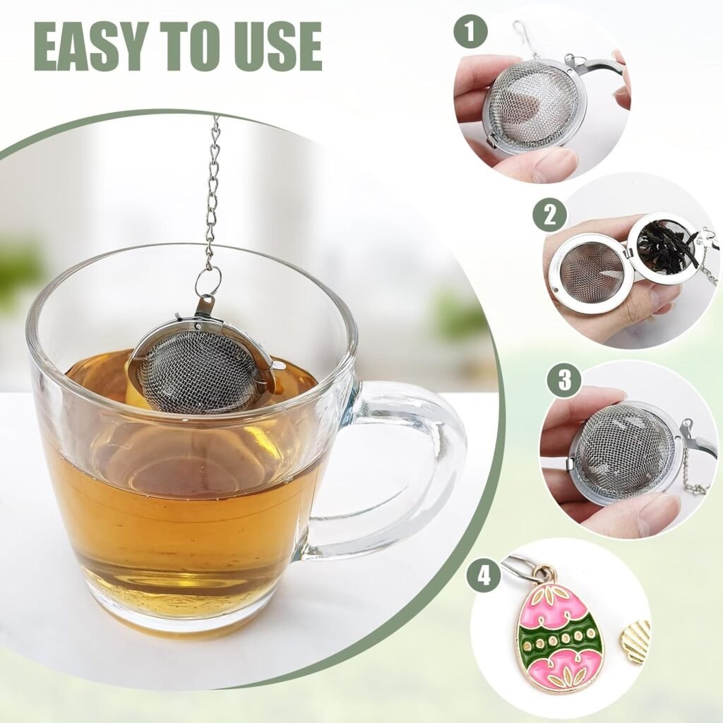 Halloween Stainless Steel Mesh Tea Infuser, 2.1 inch Tea Ball with Pumpkin Ornaments Tea Strainer Tea Diffuser Tea Steeper for Filtering Tea,Tea Infusers for Loose Tea (Halloween Pumpkin, 2PC)