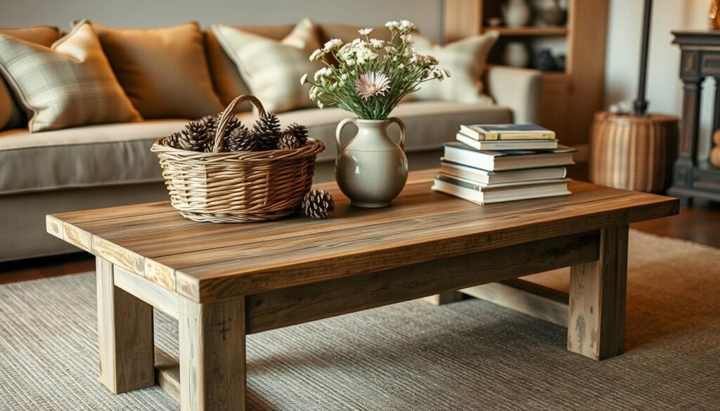 rustic coffee table decor