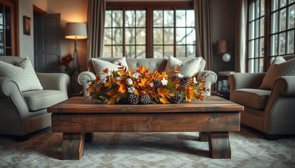 seasonal coffee table decor